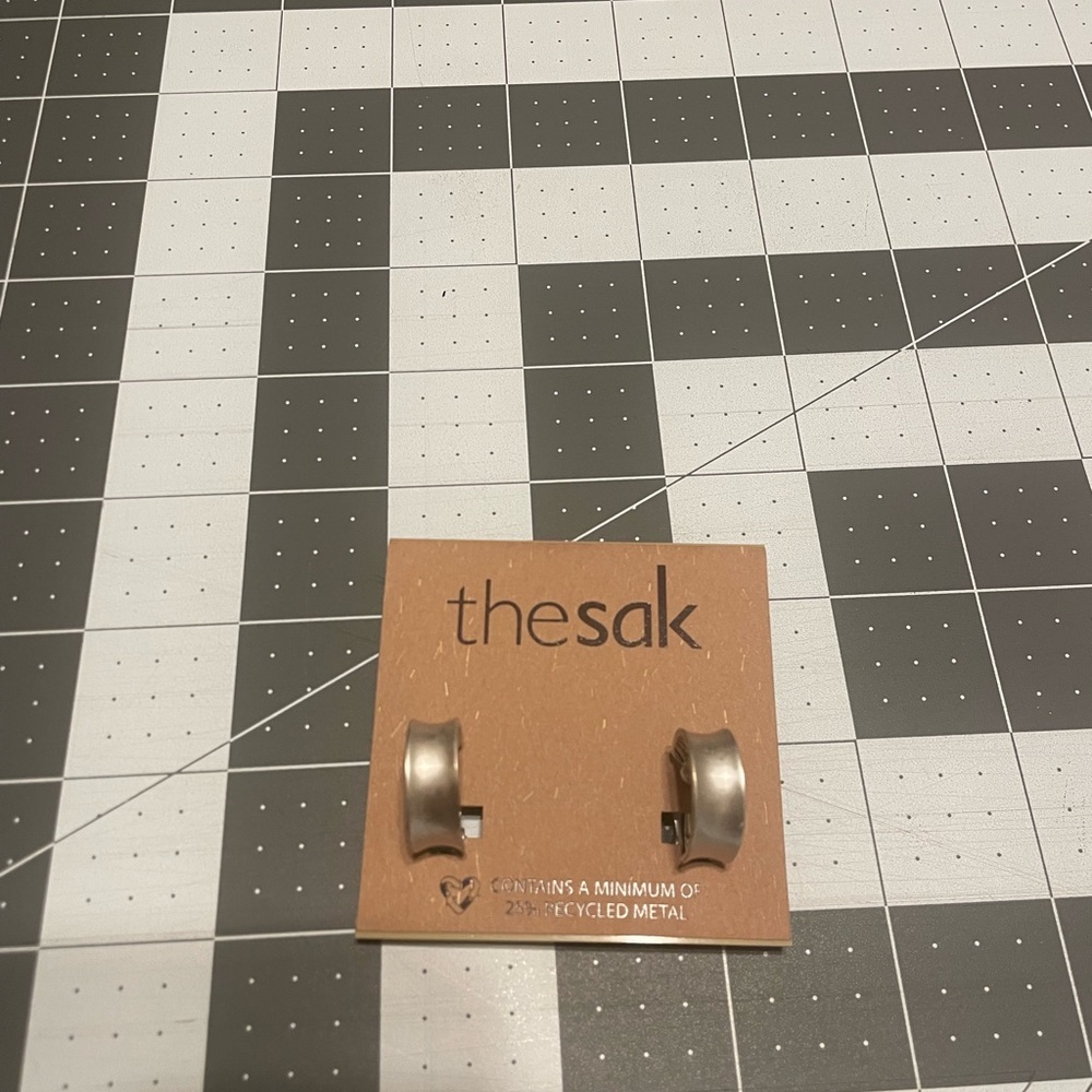 The Sak Silver Clip On Hoop Earrings G06 6614